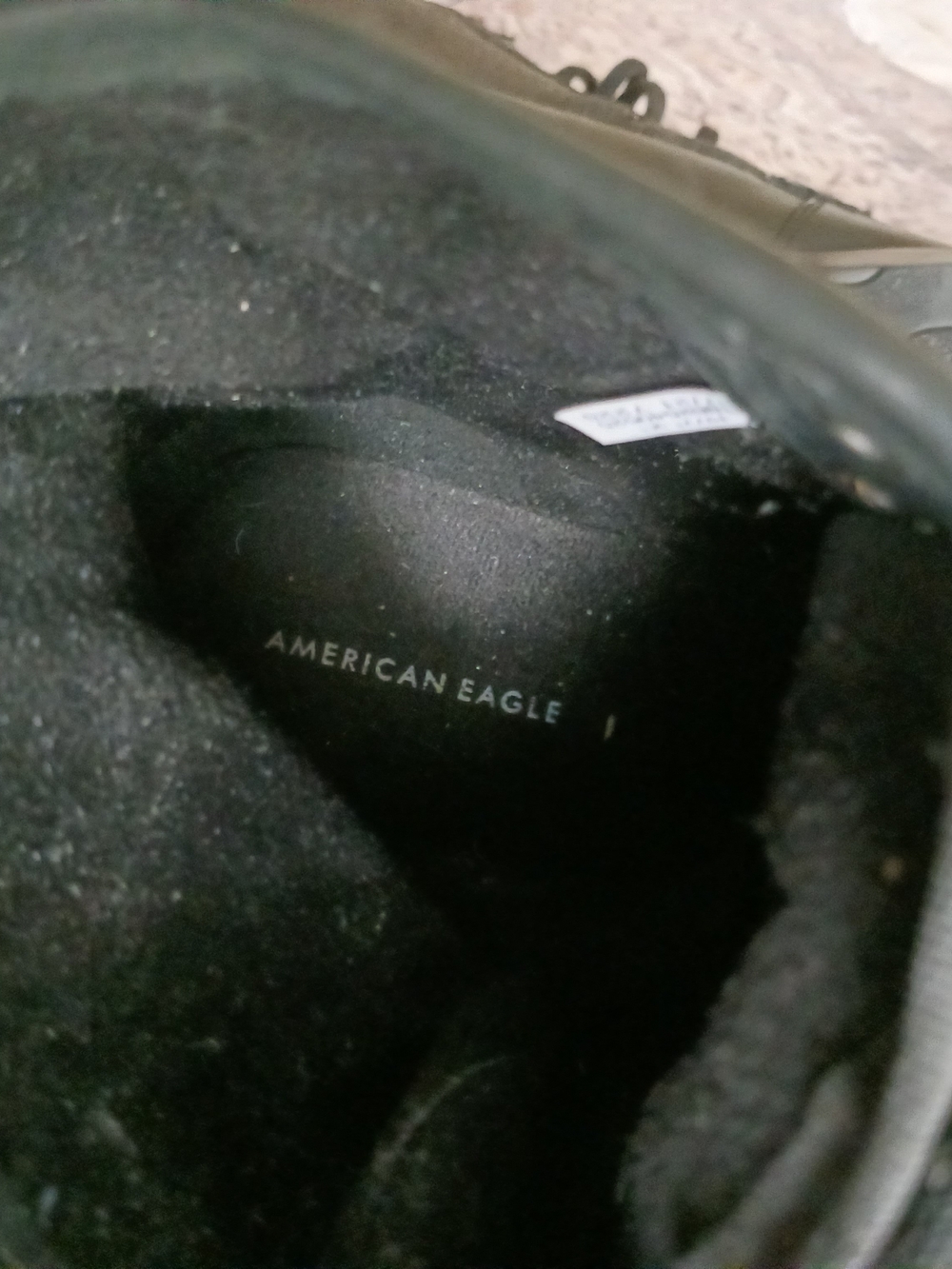American Eagle Outfitters Black Lace-Up Men's Boots - Picture 9 of 10
